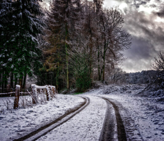 Krav på vinterdäck 1 december till 31 mars – vid vinterväglag Vinter. Foto: Peter H. Licens: Pixabay.com (free use)