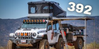 Jeep Wrangler 392 anpassad för matlagning och den amerikanska vildmarken