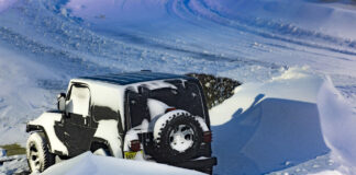 Vänta inte med att boka reparation och installation på din bil – Brist på reservdelar även i vinter Jeep Wrangler i vinterdriva. Licens: Pixabay.com