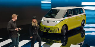 Volkswagen ID Buzz – Den klassiska folkabussen är tillbaka som elbil med moderniserad design Volkswagen ID Buzz, folkabuss.
